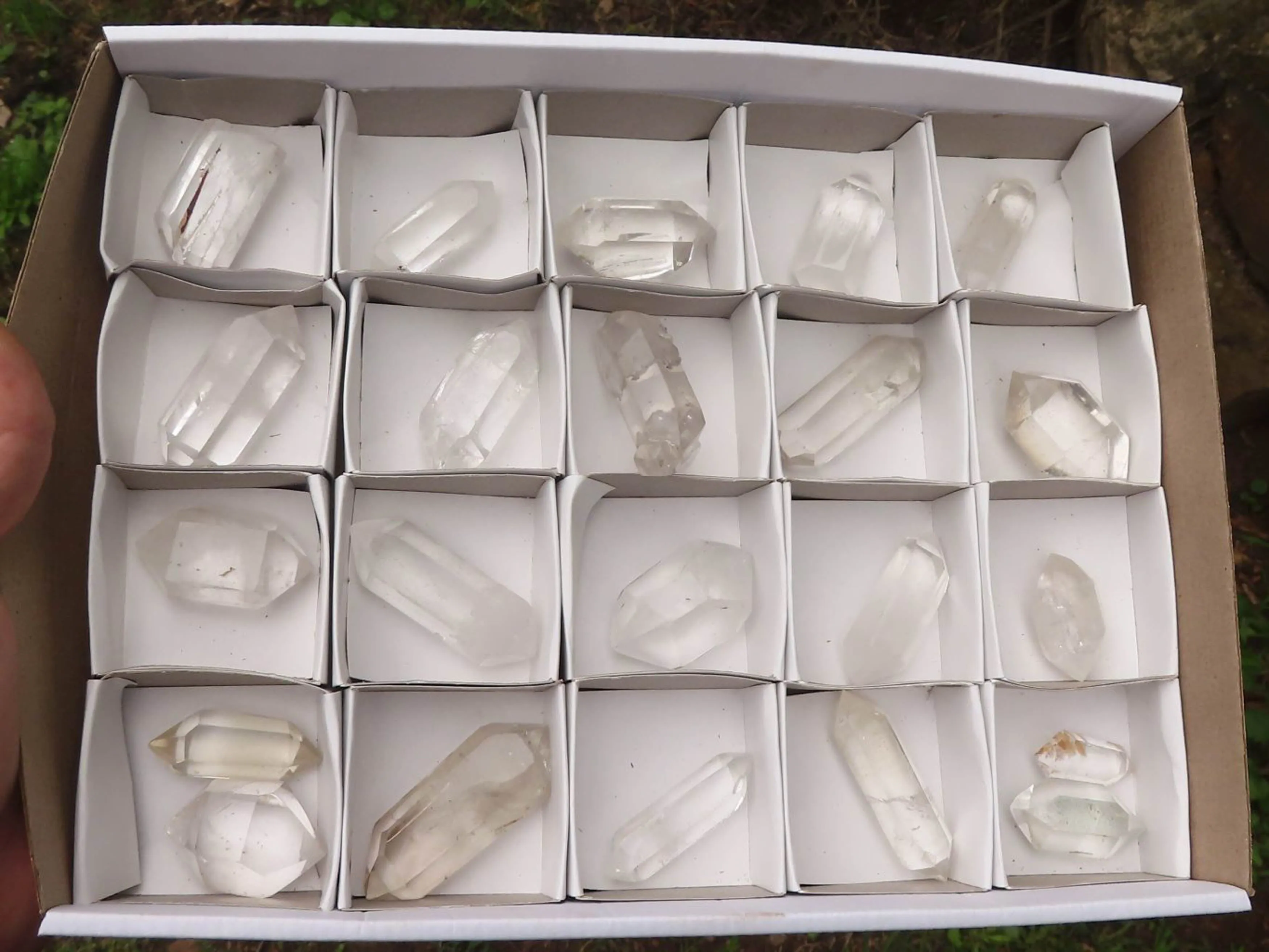 Polished Semi Optic Double Terminated Quartz Points x 22 From Madagascar