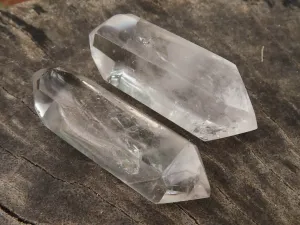 Polished Semi Optic Double Terminated Quartz Points x 22 From Madagascar