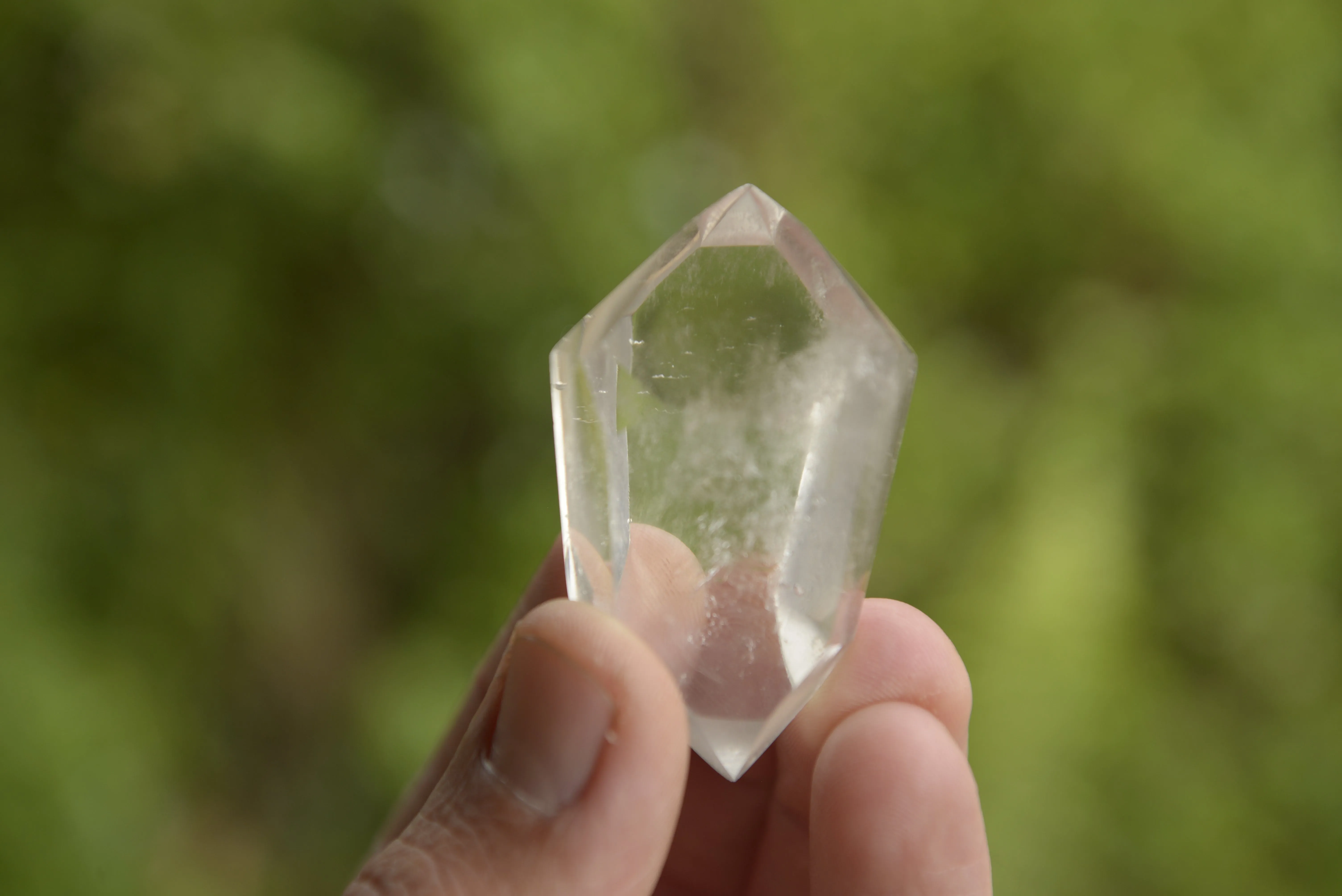Polished Small Double Terminated Clear Quartz Crystals x 24 From Madagascar