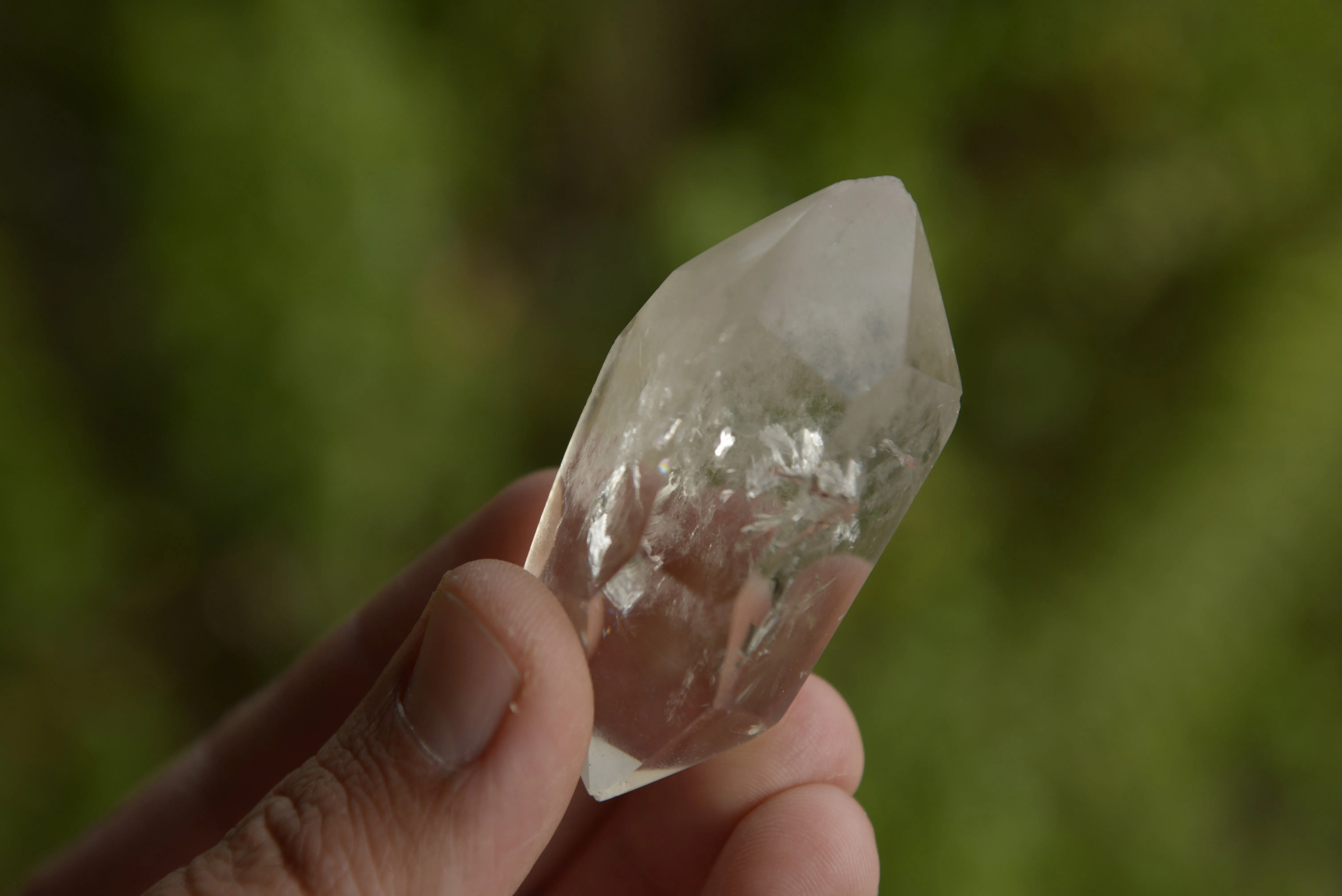 Polished Small Double Terminated Clear Quartz Crystals x 24 From Madagascar