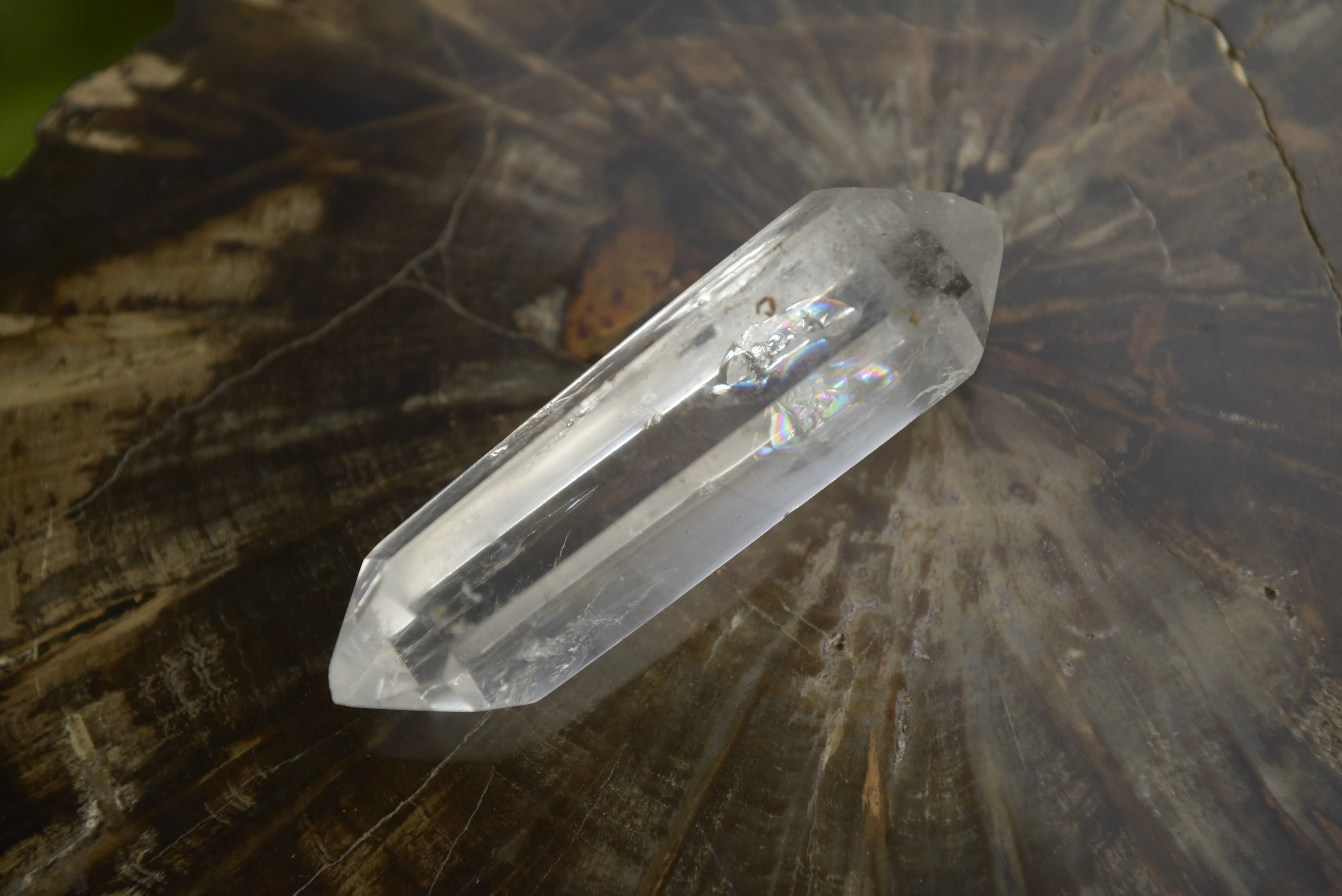 Polished Small Double Terminated Clear Quartz Crystals x 24 From Madagascar
