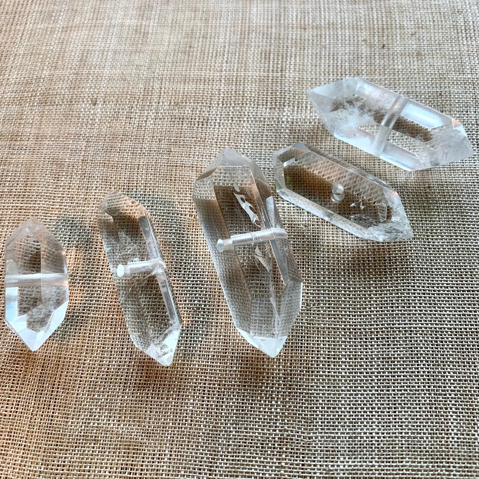 Quartz Crystals, Center-Drilled