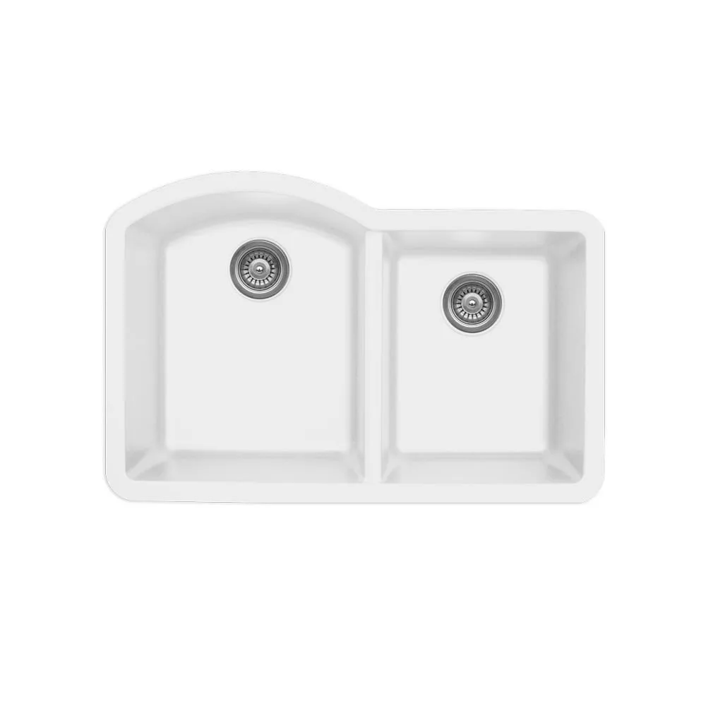 Quartz QU-610 | Karran Undermount Large / Small Bowl