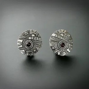 "Towers Collection" silver earrings