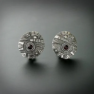 "Towers Collection" silver earrings