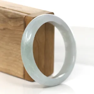 RealJade® Co. "Classic Bangle" Ice Lavender Jadeite Jade Bangle ( 56.60 mm ) #867