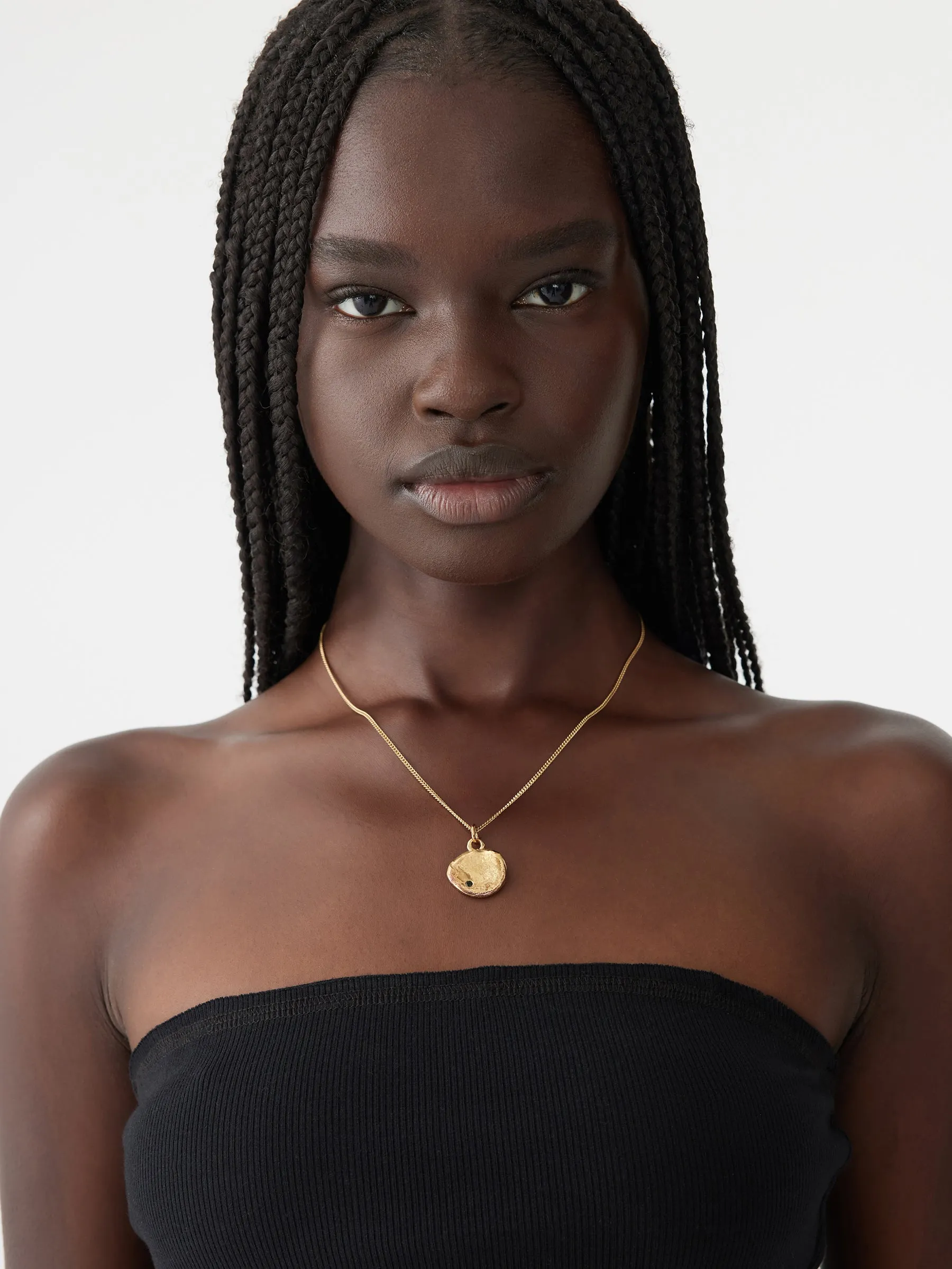 released from love tourmaline dot necklace