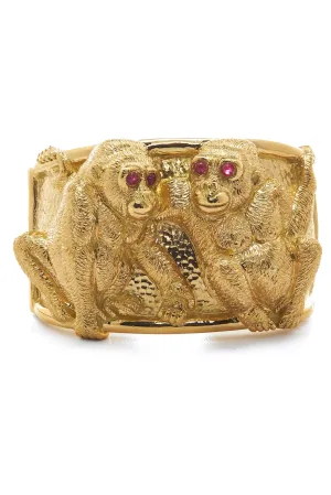 Repousse Gorilla Cuff