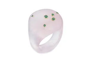 Rose Quartz Mini Sky Bubble Ring