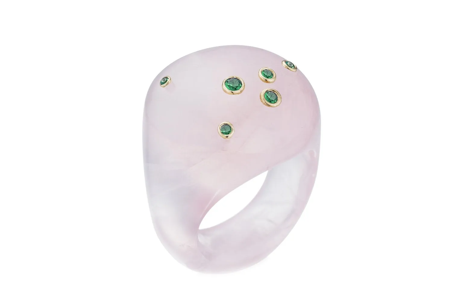 Rose Quartz Mini Sky Bubble Ring