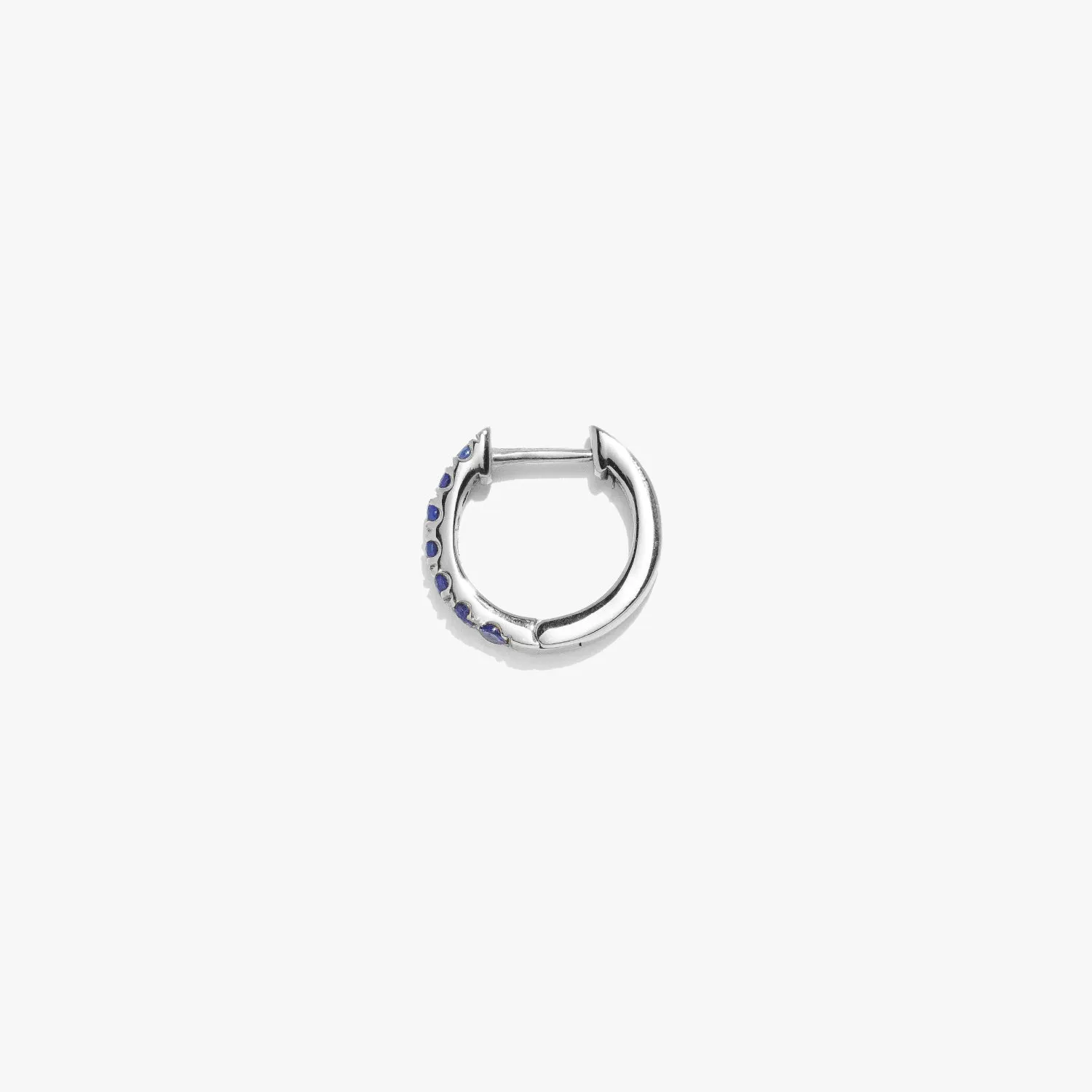 Sapphire Satellite Huggie (Single)