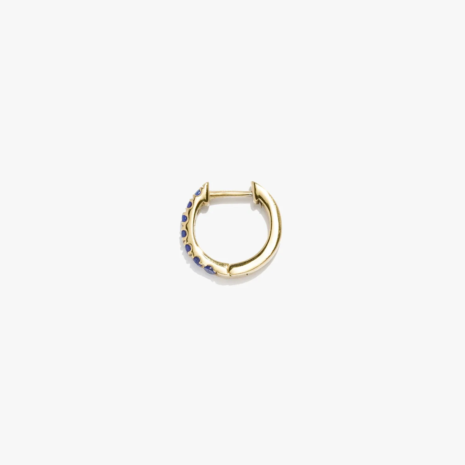 Sapphire Satellite Huggie (Single)