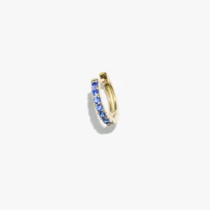 Sapphire Satellite Huggie (Single)