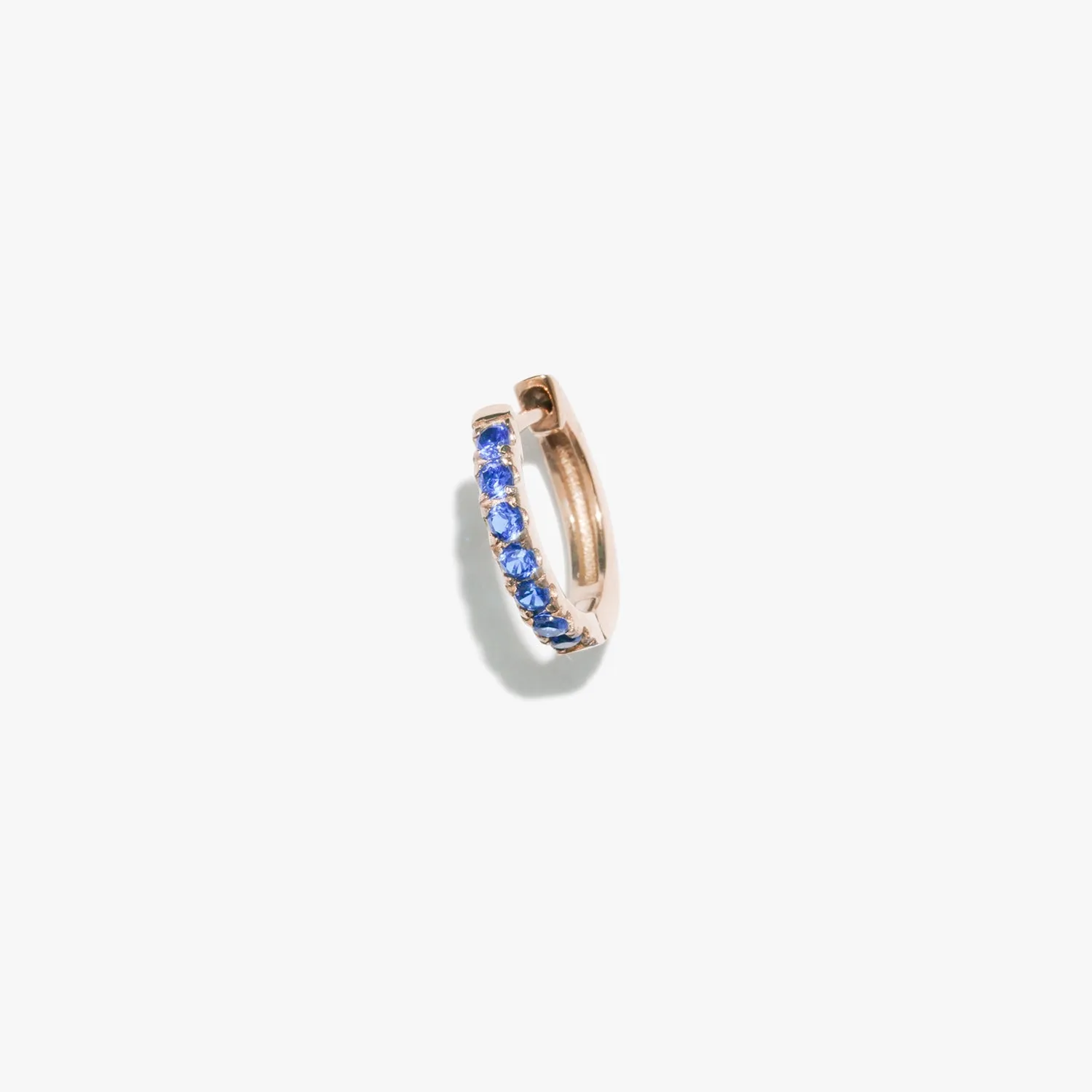 Sapphire Satellite Huggie (Single)