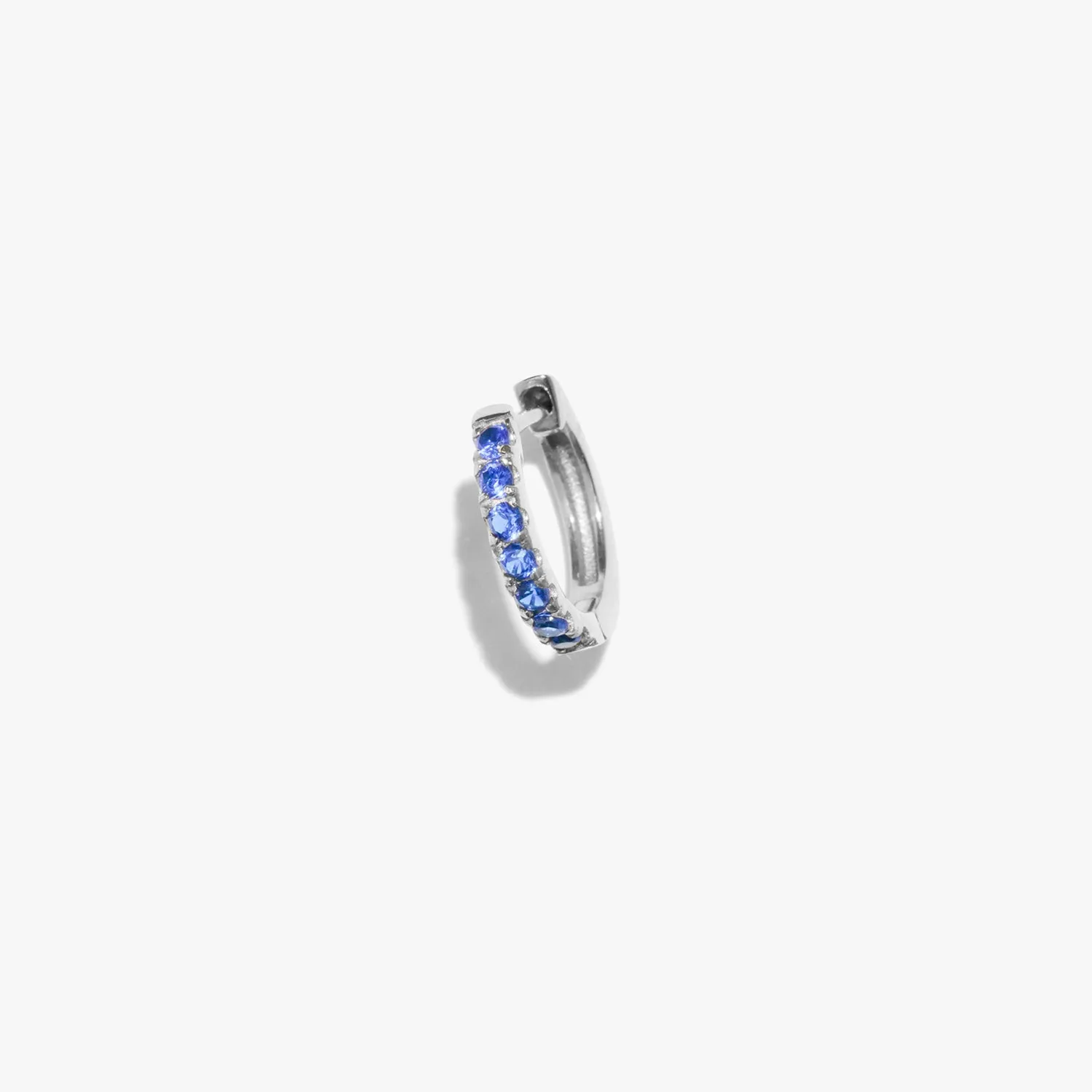 Sapphire Satellite Huggie (Single)