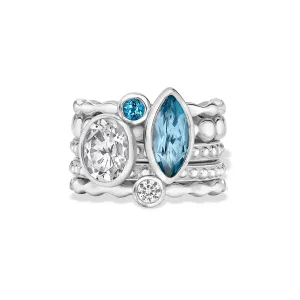 Serenity Twinkle Ring Stack