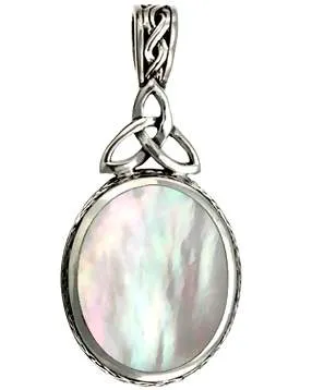 Silver Necklace with Pearl and Onyx
