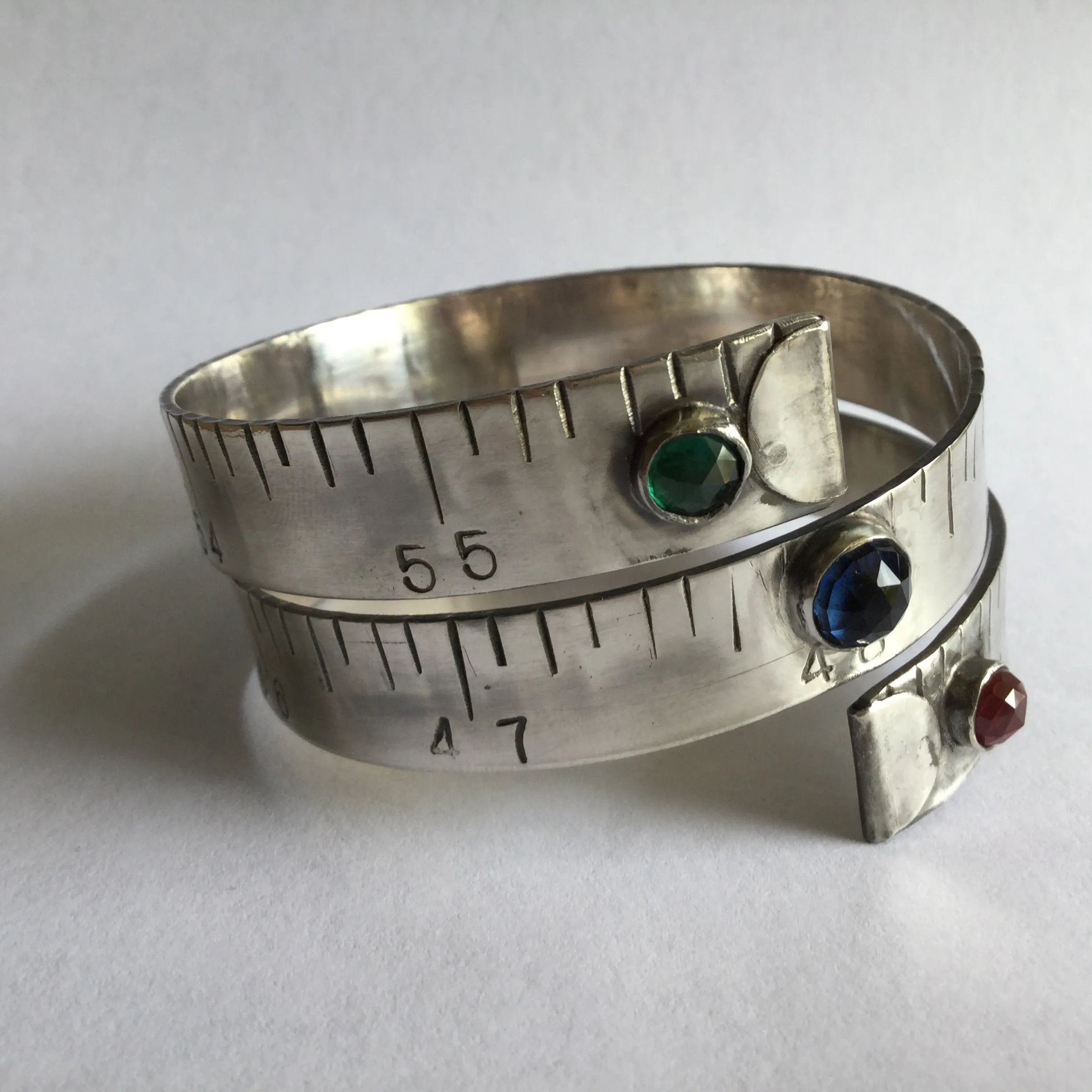 Sterling Silver Tape Measure Bracelet