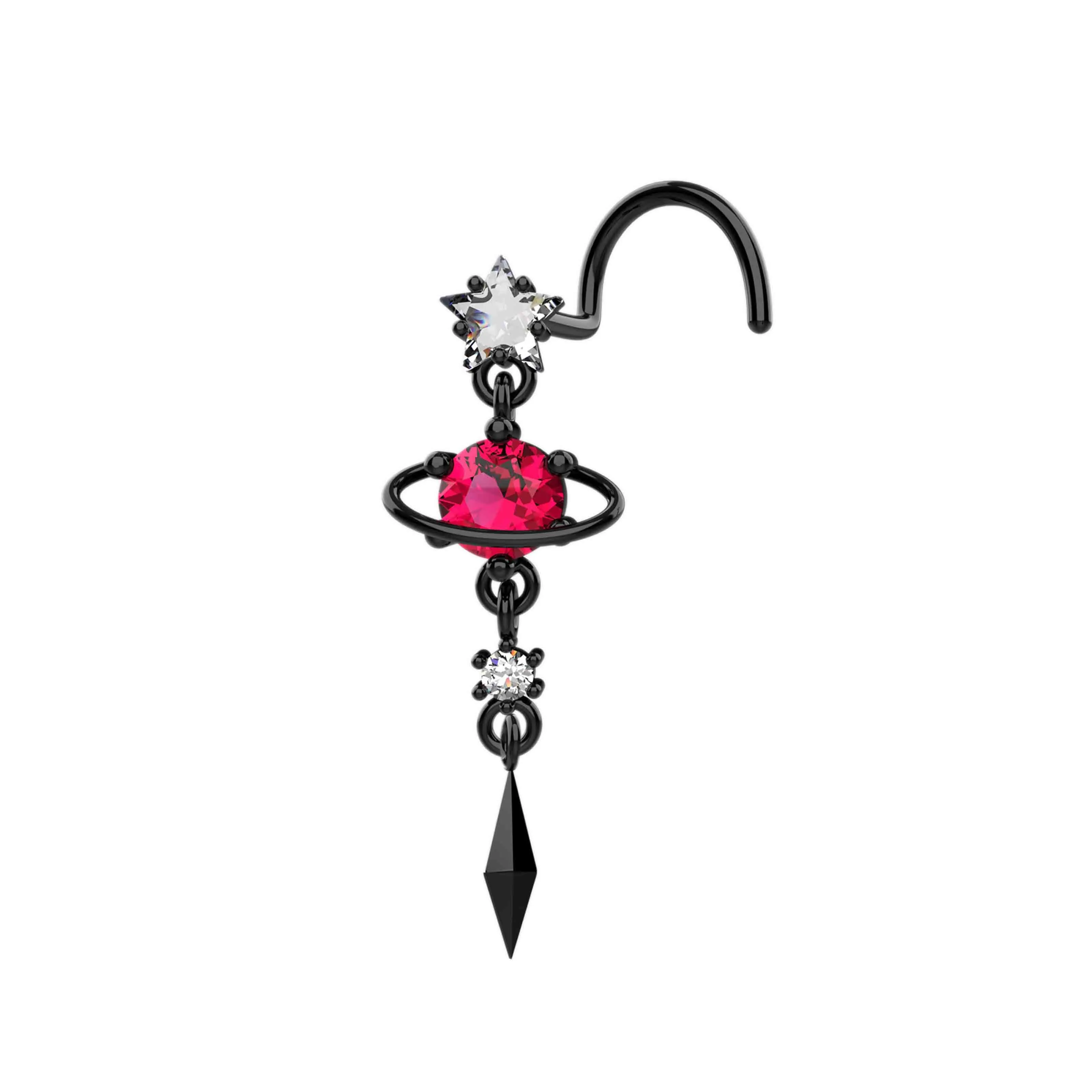 Stylish 20g Dangle Nose Ring – Premium Nose Piercing Jewelry