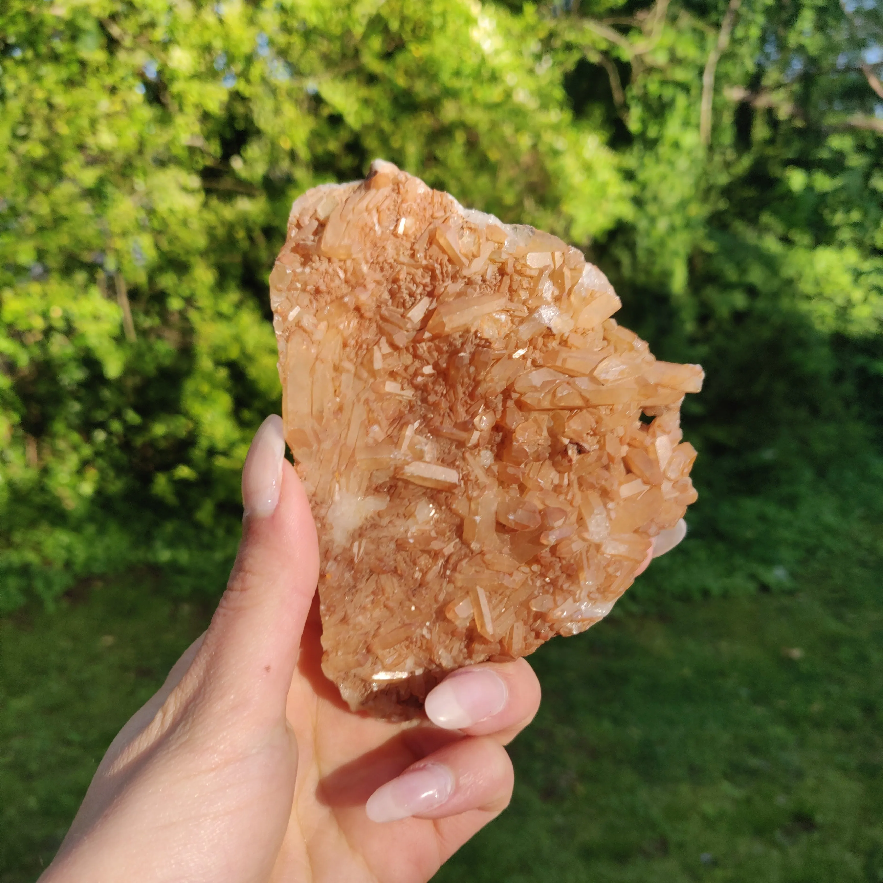 Tangerine Quartz Cluster (#1)