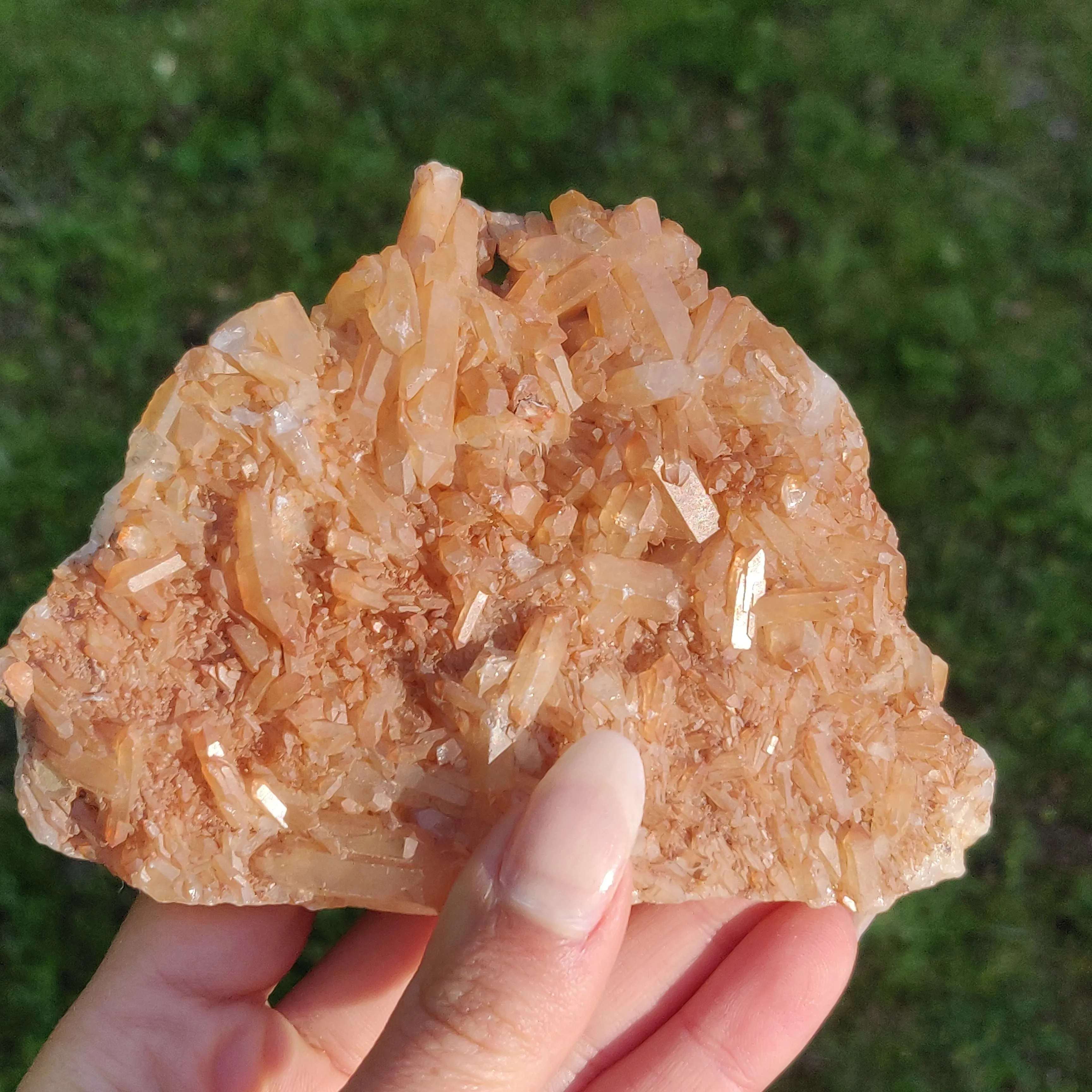 Tangerine Quartz Cluster (#1)