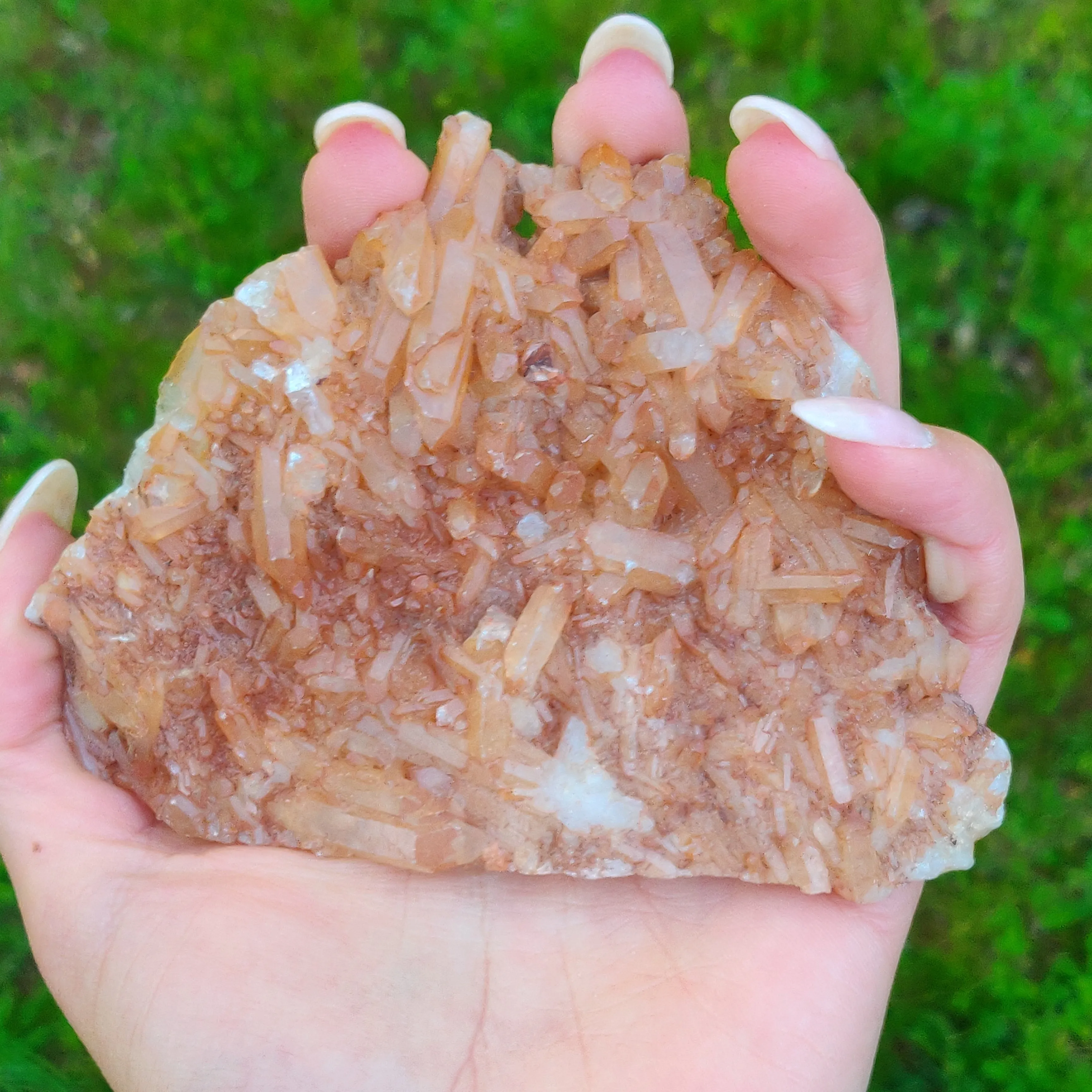 Tangerine Quartz Cluster (#1)