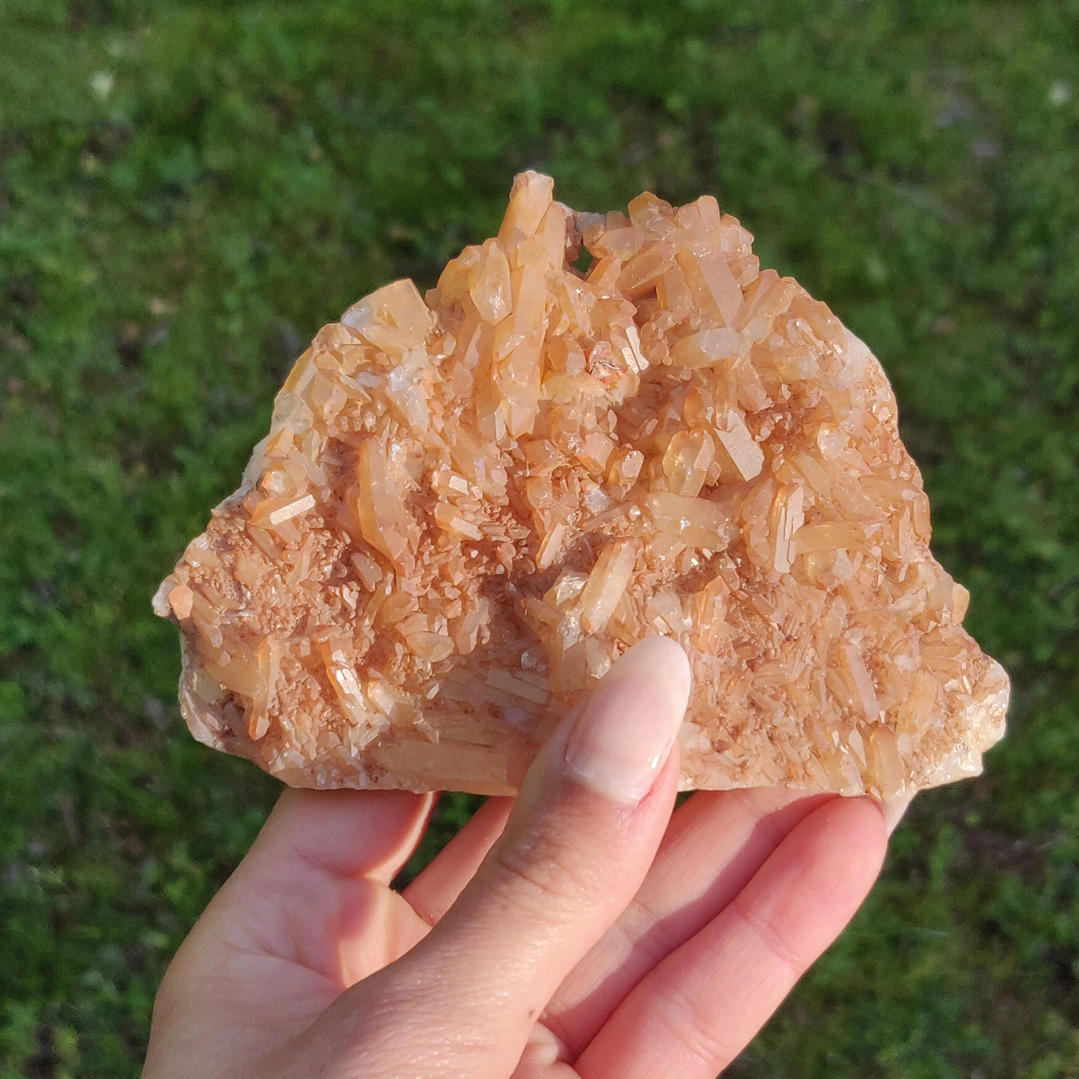 Tangerine Quartz Cluster (#1)