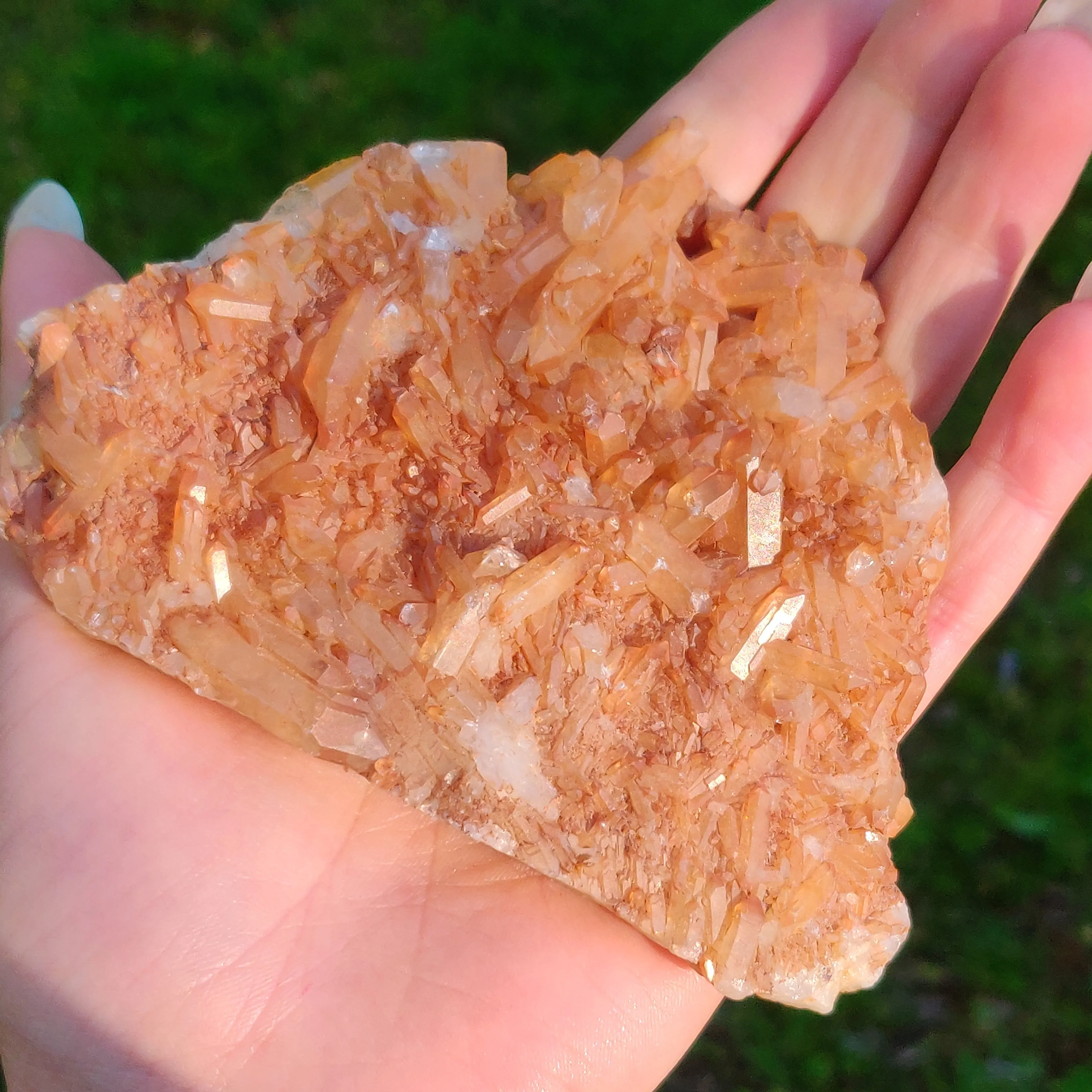 Tangerine Quartz Cluster (#1)