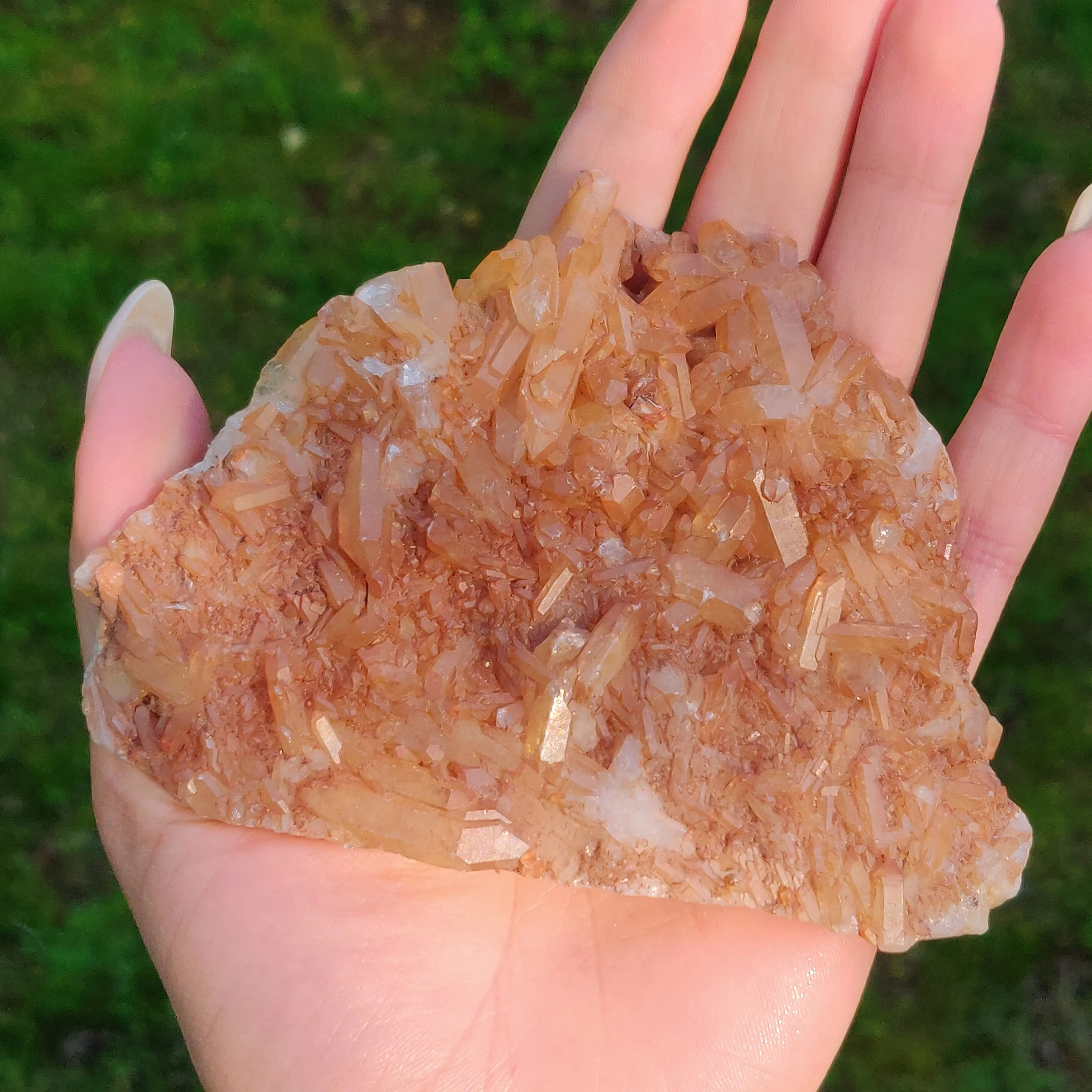 Tangerine Quartz Cluster (#1)