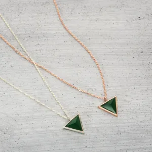 Triangle city Necklace -Silver