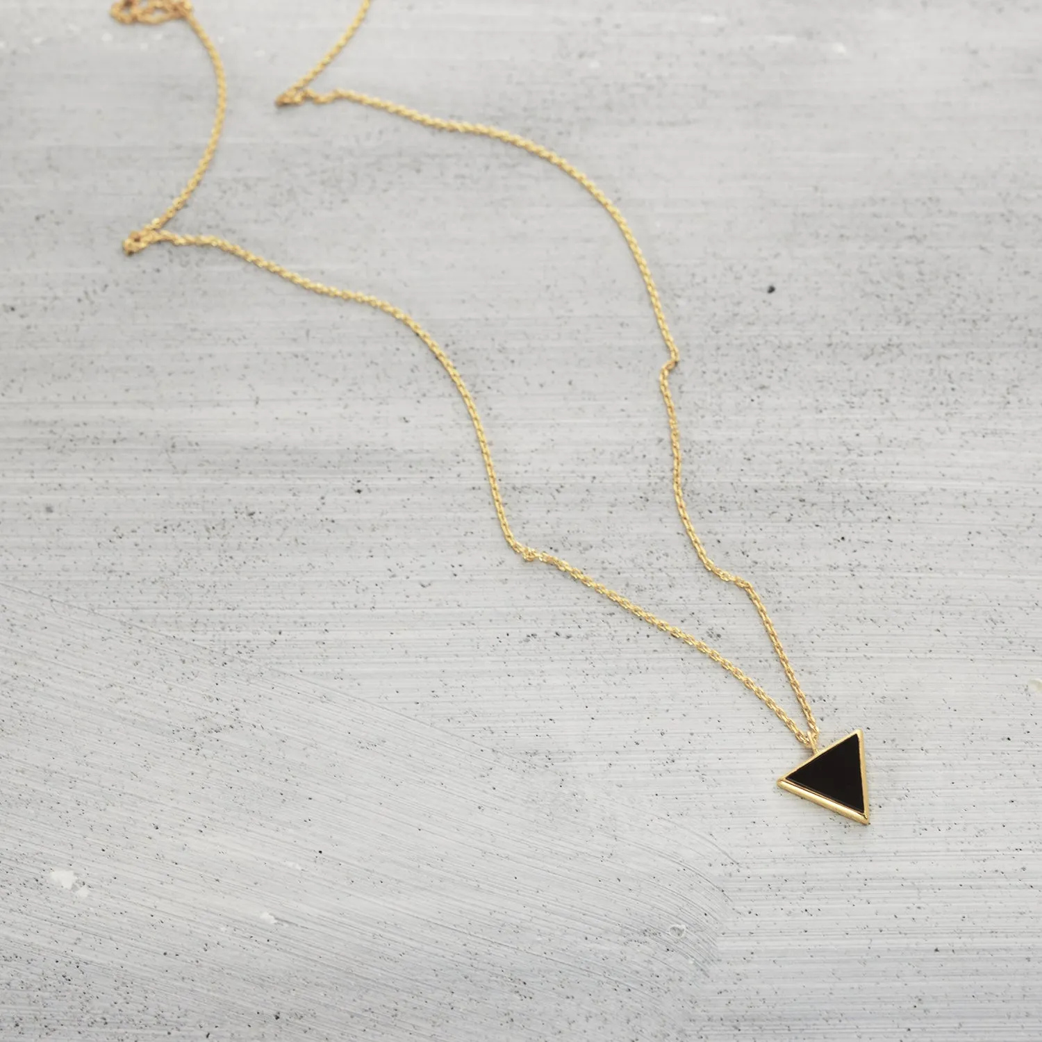 Triangle city Necklace -Silver
