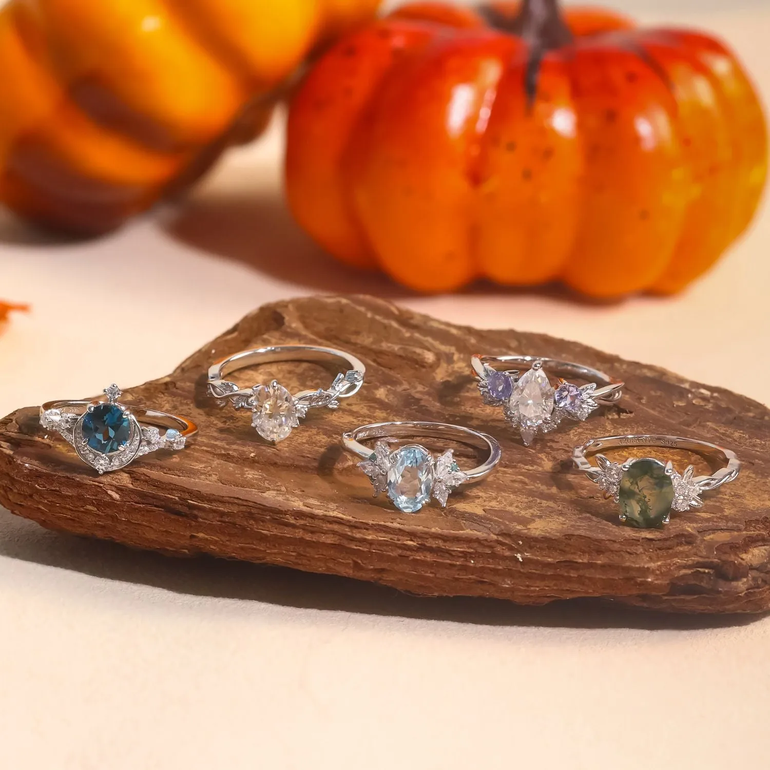Twilight Star Sky Blue Topaz Ring