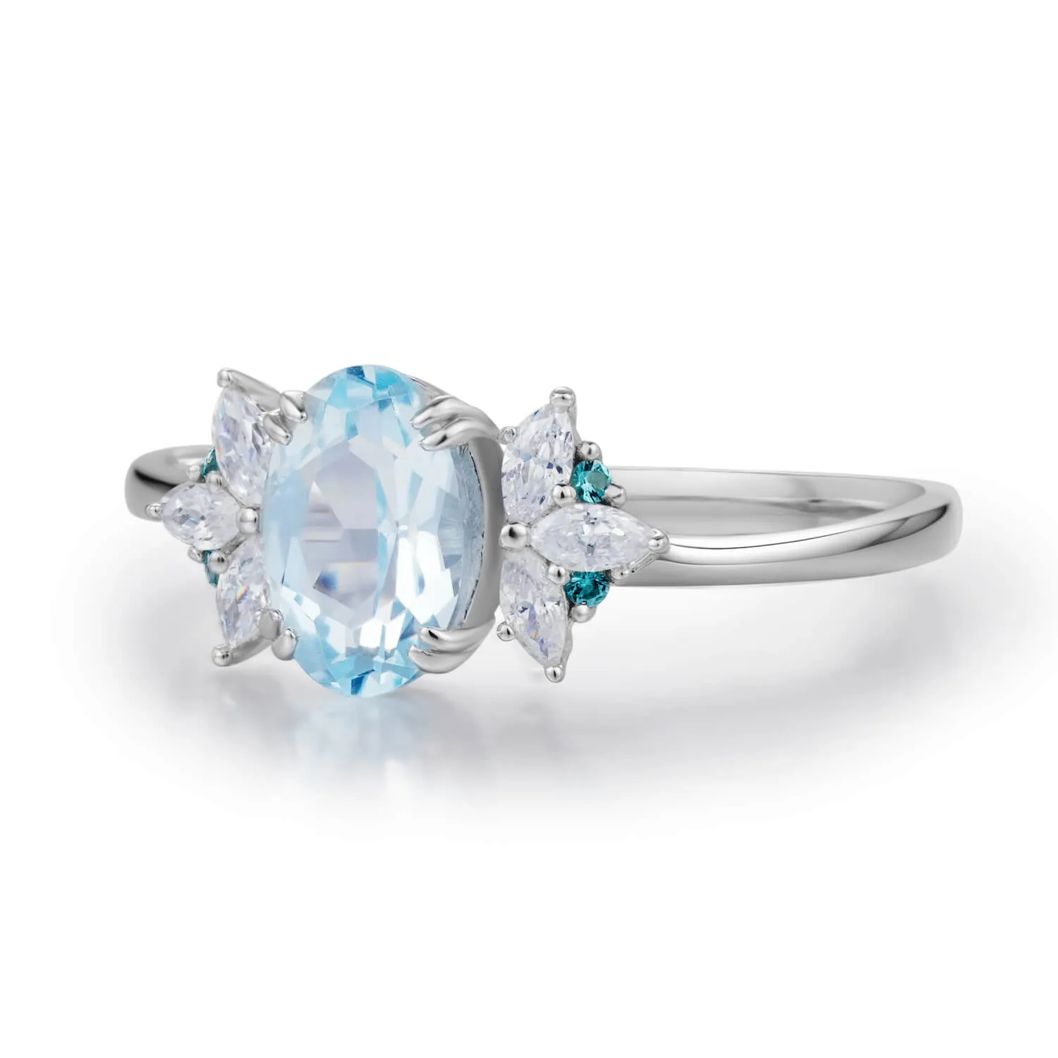 Twilight Star Sky Blue Topaz Ring