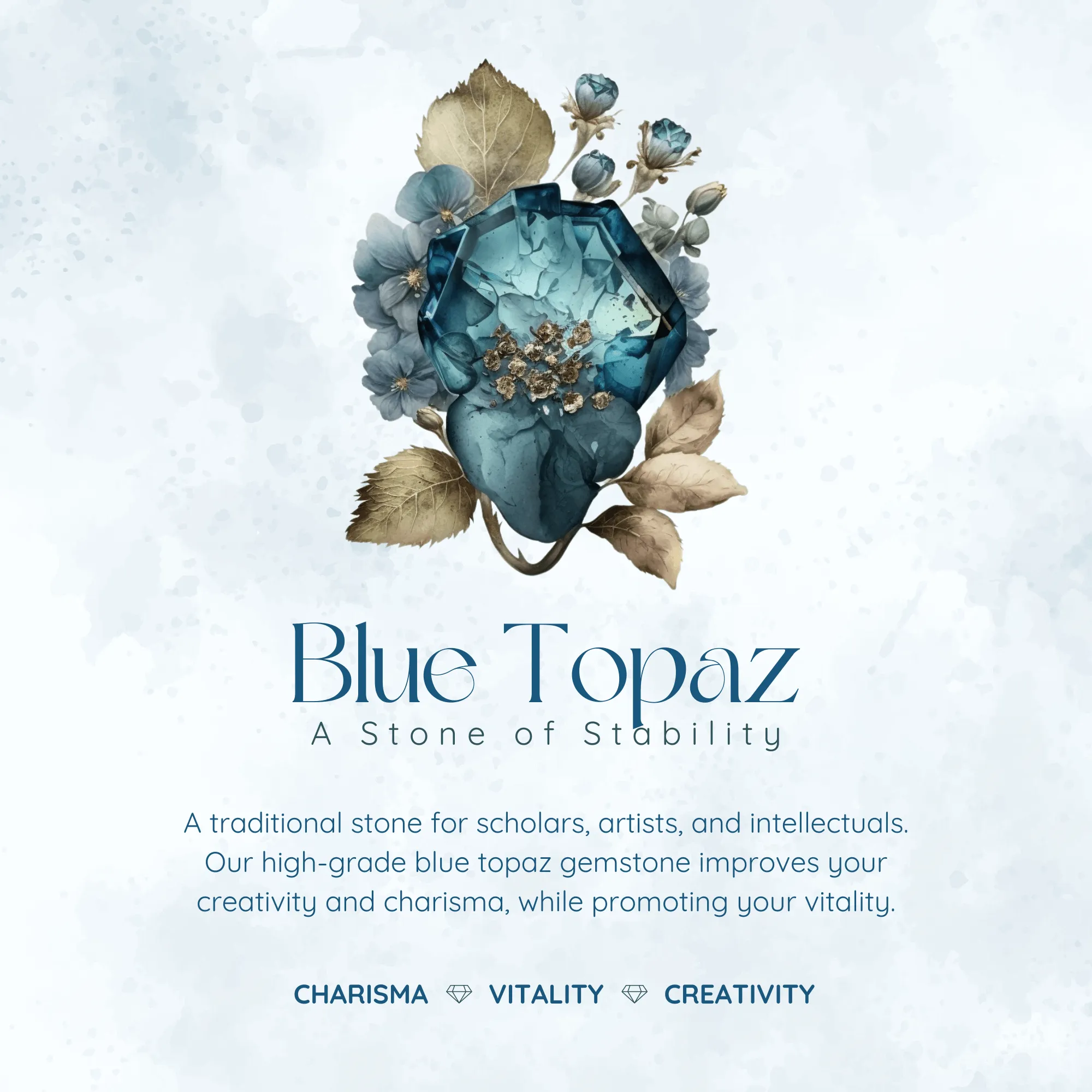Twilight Star Sky Blue Topaz Ring