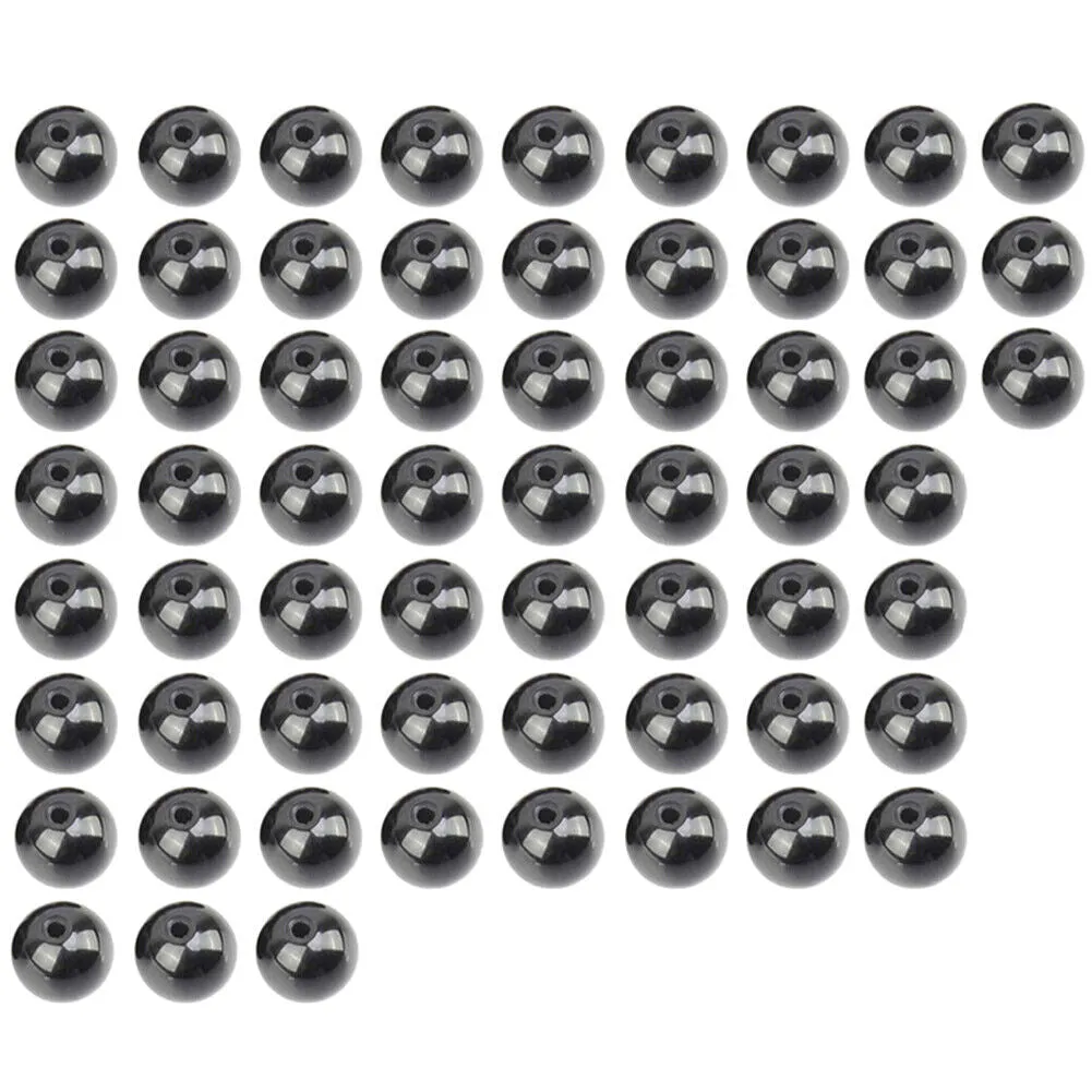 US 5 Strands Black Matte Onyx Bead Natural Frosted Gemstone Agate Round Necklace