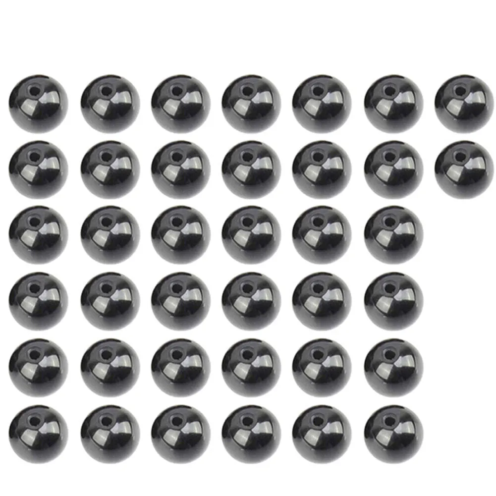 US 5 Strands Black Matte Onyx Bead Natural Frosted Gemstone Agate Round Necklace