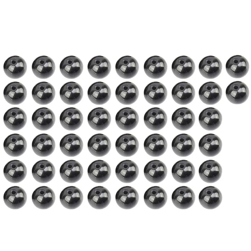 US 5 Strands Black Matte Onyx Bead Natural Frosted Gemstone Agate Round Necklace