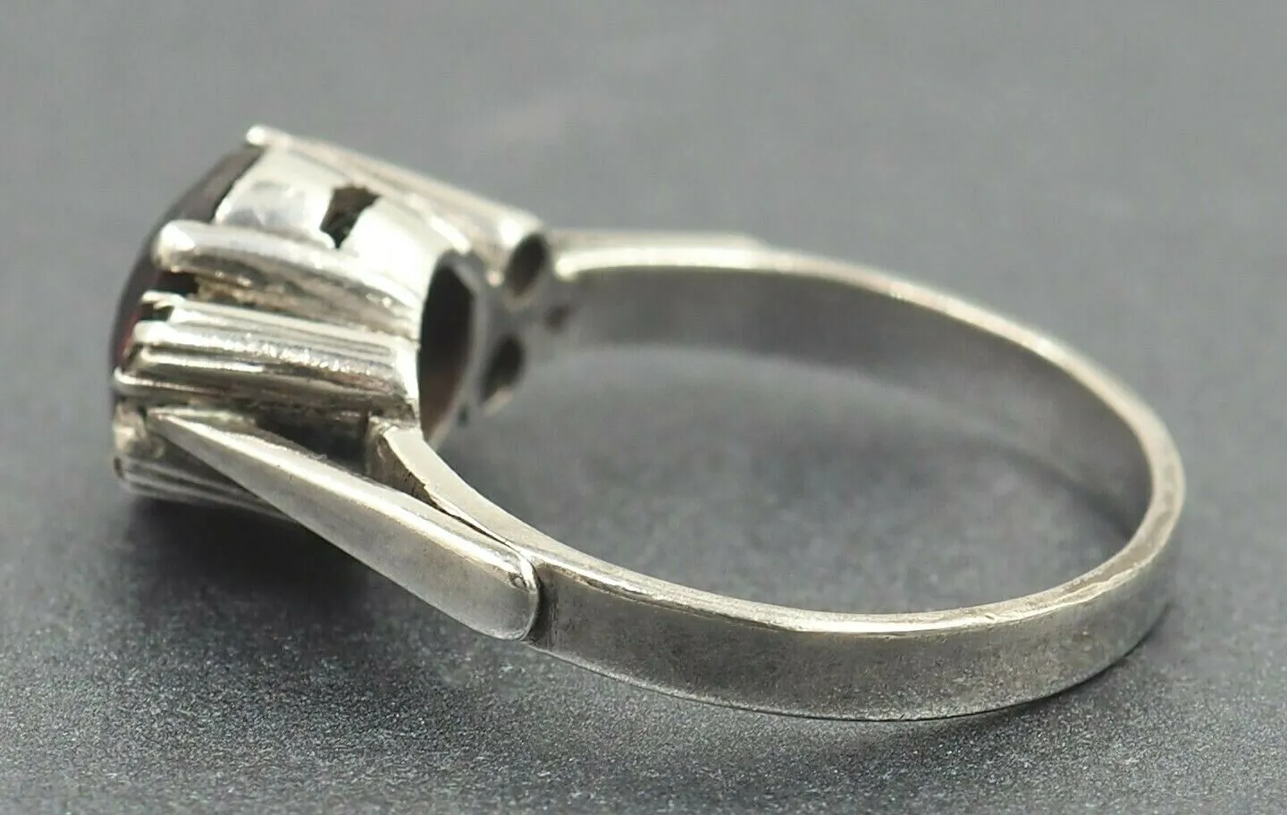 Vintage Sterling Silver Garnet Ring