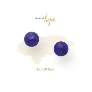 Vurchoo Studs Silver Lapis Lazuli - Honduras