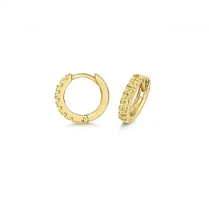 Yellow Sapphire Huggies Earrings ED281YS
