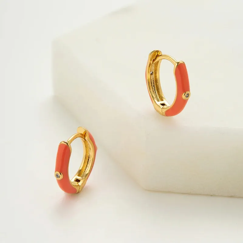 Zafino | Brighton Huggie - Coral/Gold
